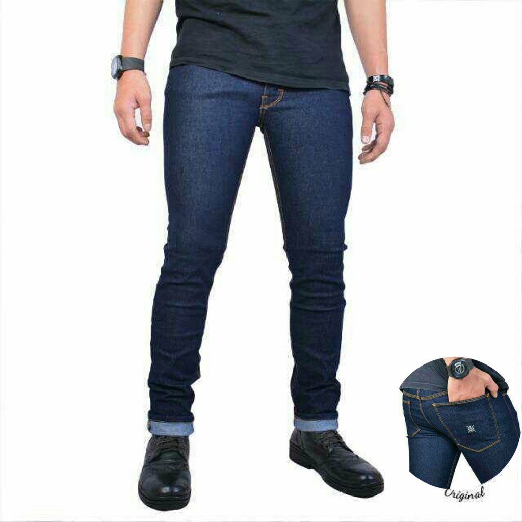 FIFTEEN DENIM TERLARIS - celana jeans pria slimfit  streetch original panjang skinny cowok / PENSIL