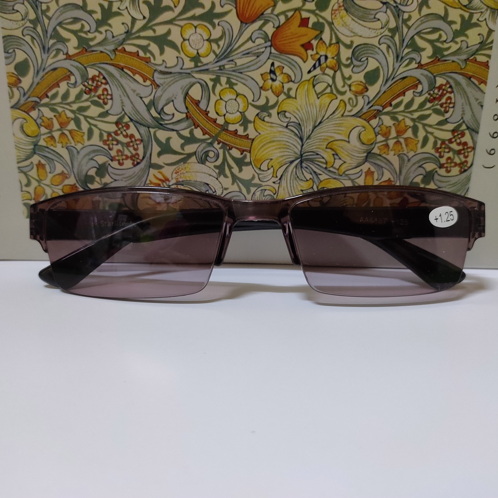 Kacamata Baca Plus 125 (+125) Ready Stock Model Kotak Lensa Hitam Anti UV