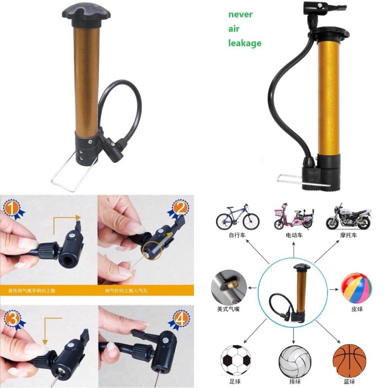 Pompa Tangan Sepeda Mini Pompa Angin Mini Pompa Bola // pompa mini