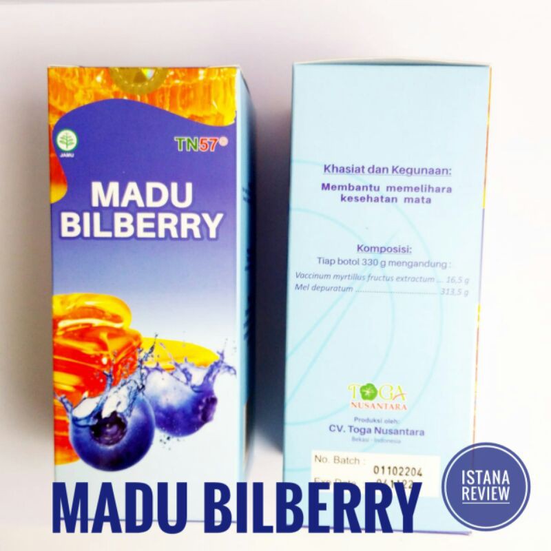 

Madu Bilberry Obat Herbal Mata Mines/ples/silinder