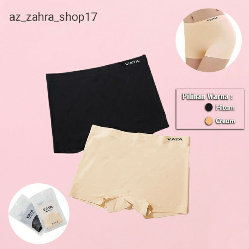 Celana dalam boxer wanita // Celana dalam Seamless vaya art 666