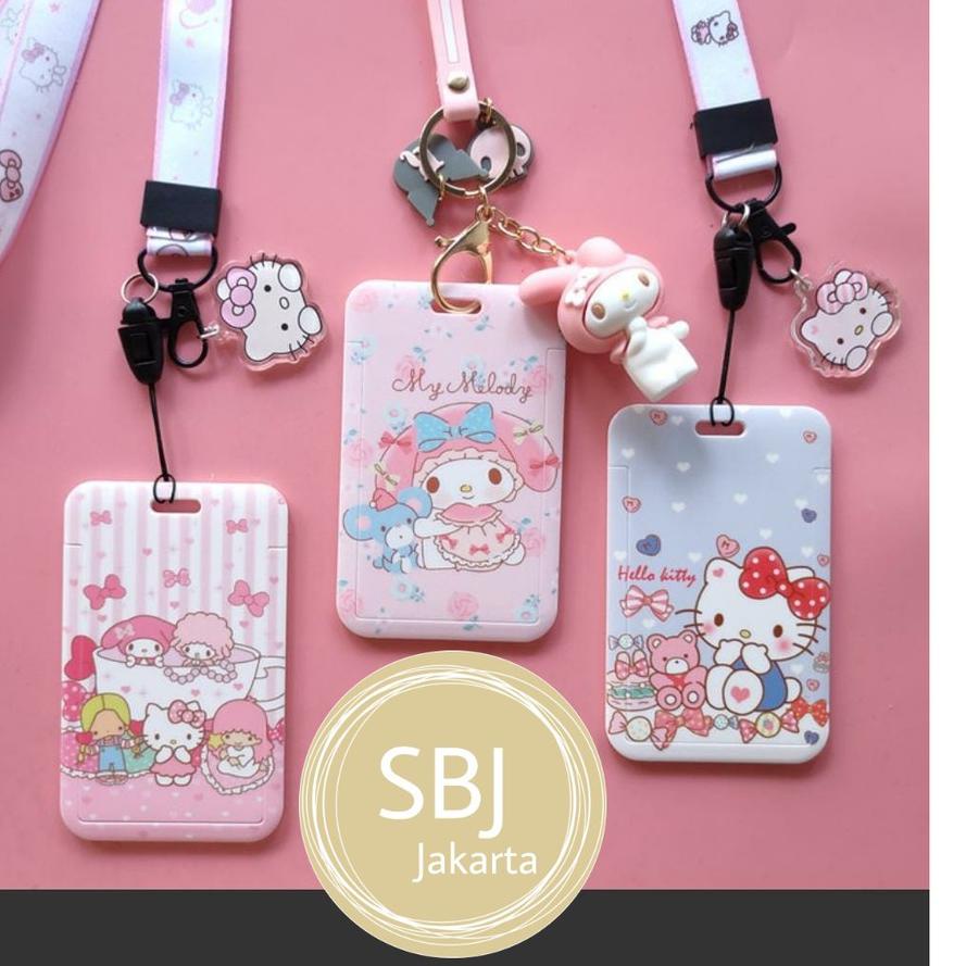 

Big Sale ID card holder / Tempat Kartu bahan plastik hardcase / Tag holder Dengan tali strap / Name tag!