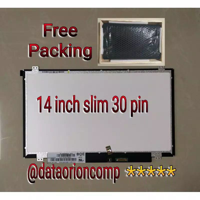 LED LCD 14.0 Slim 30pin Laptop Asus X441S X441 X441N A456 A456U A456UF A456UR A456UQ free paking kayu