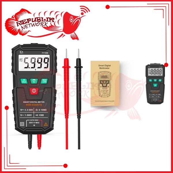 FUYI FY108A Smart Multimeter Digital Otomatis|Multitester mini Cerdas