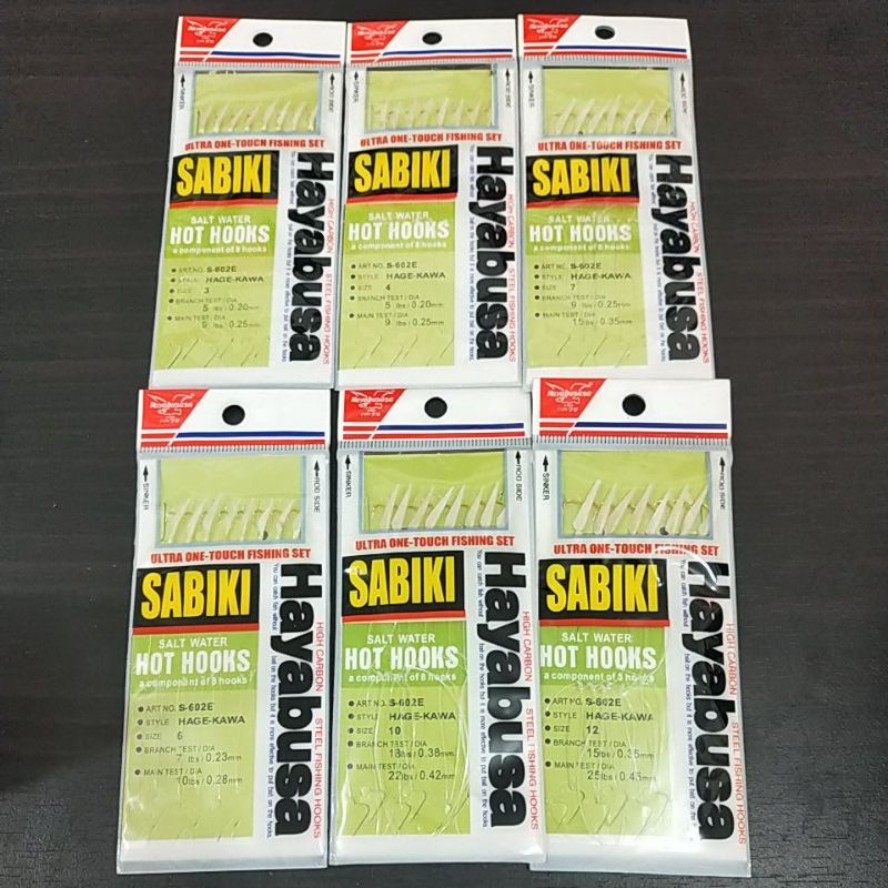 Sabiki Hayabusa Kail umpan Mancing rawai kotrekan