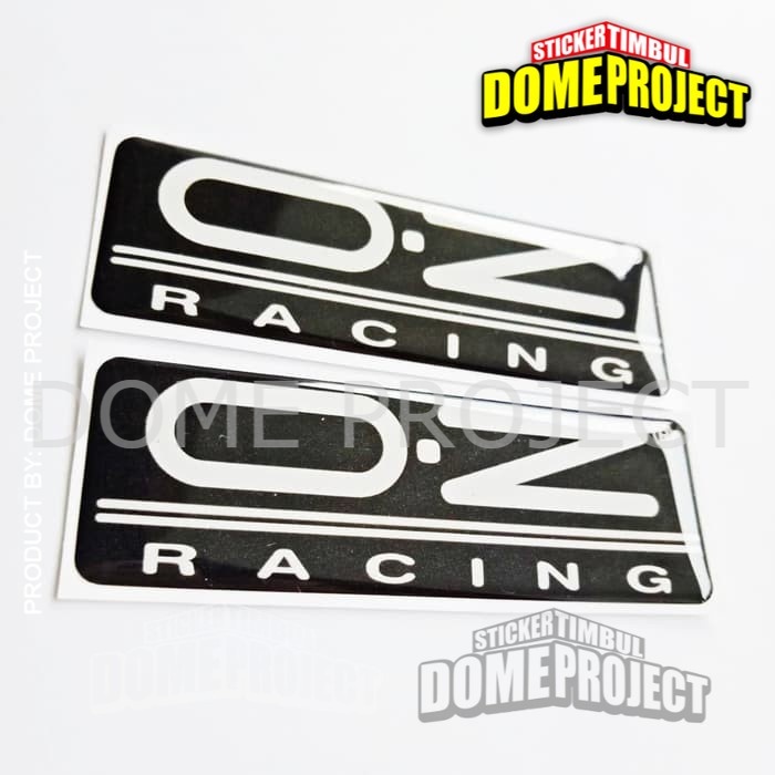 STIKER MOTOR EMBLEM OZ RACING STIKER RESIN TIMBUL LENTUR STICKER MOBIL AKSESORIS MOBIL