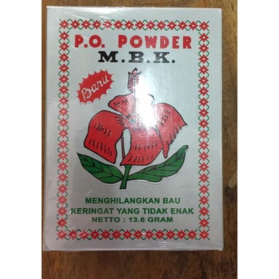 ➦ [Grosir 1 box] MBK Bedak Ketiak Putih / Silver isi 12 sachet ✮