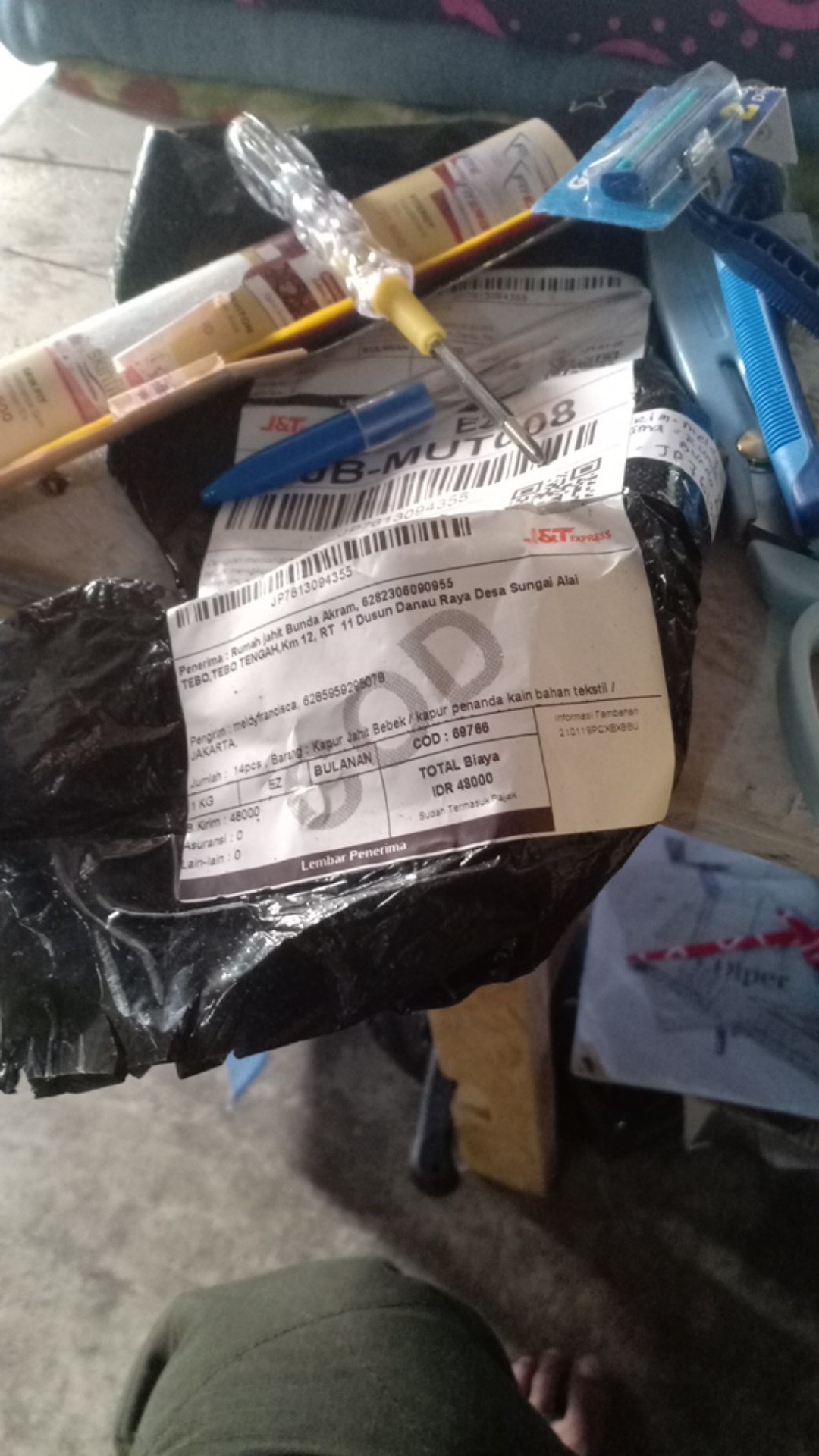 Obeng Dan Testpen Bolak Balik / 2 Mata + - Ukuran Besar Panjang 14cm