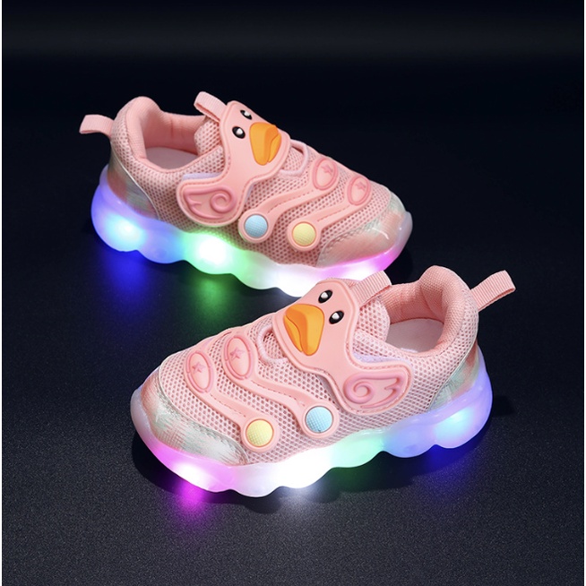 babyfit DUCKO sepatu sneakers anak cewek cowok sepatu lampu LED import gs-0515r