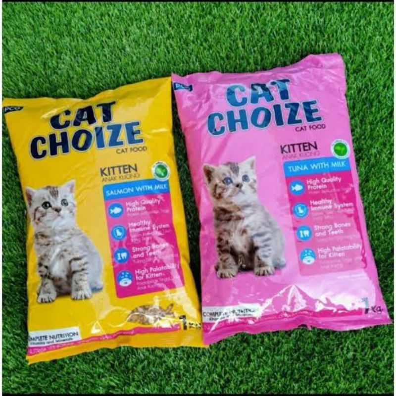 MAKANAN/PAKAN KUCING/CAT FOOD CAT CHOIZE KITTEN TUNA ATAU SALMON 1KG
