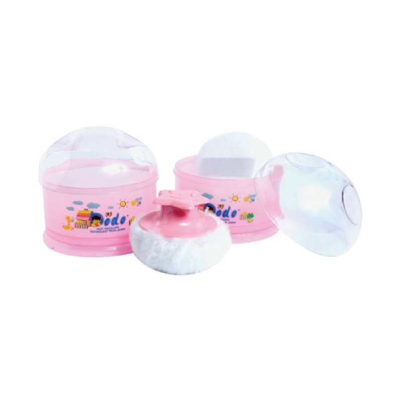 Dodo Powder Case with Puff - Dodo tempat bedak