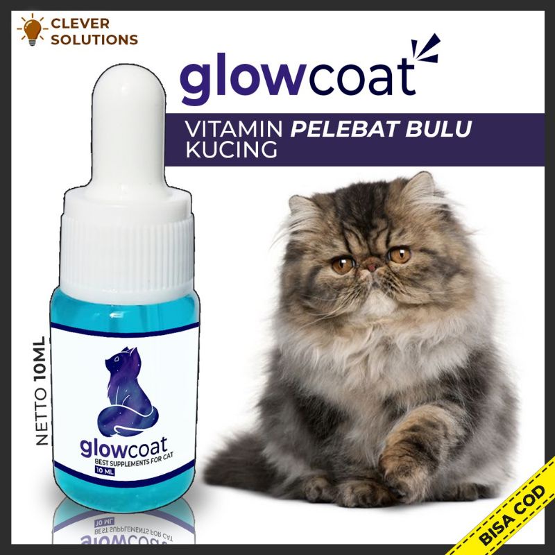 vitamin bulu kucing GLOWCAT pelebat bulu kucing