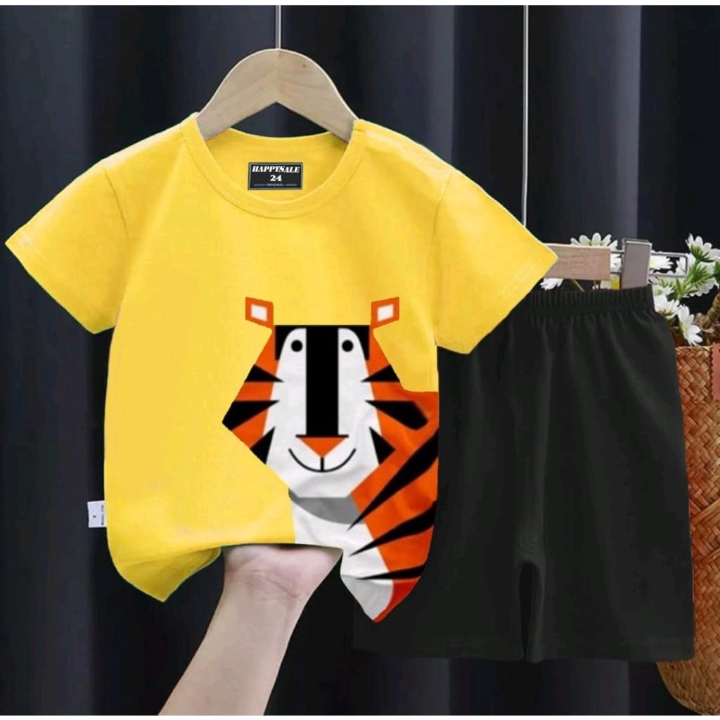 SETELAN BAJU BAYI ANAK MOTIF BUBU TIGER SIZE 1-5 TAHUN BAHAN KATUN LEMBUT/ SETELAN BAJU BAYI ANAK LAKI LAKI/ SETELAN BAJU BAYI ANAK PEREMPUAN/ SETELAN BAJU BAYI ANAK COWO/ SETELAN BAJU BAYI ANAK CEWE/ SET BUBU ANAK LAKI LAKI TIGER