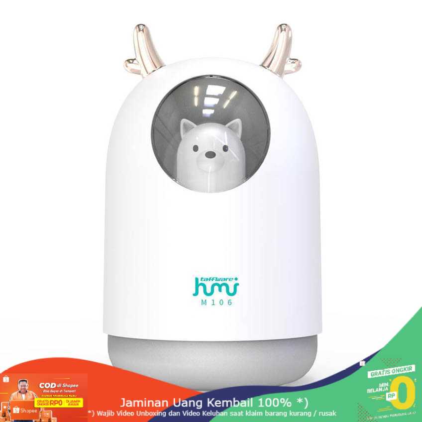 (BISA COD) RVOSTR  Air Humidifier Ultrasonic RGB Pet Design 300ml - HUMI M106