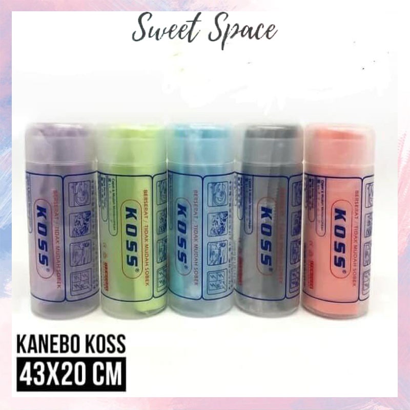 LAP SERBAGUNA LAP KANEBO KOSS DAYA SERAP TINGGI WARNA WARNI [SWEETSPACE]