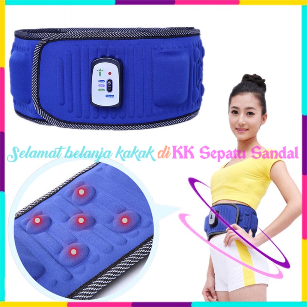 ◔‿◔ Sabuk Getar Pelangsing Tubuh Heat Function Pembakar Lemak - Sabuk Vibroaction/Sabuk Getar