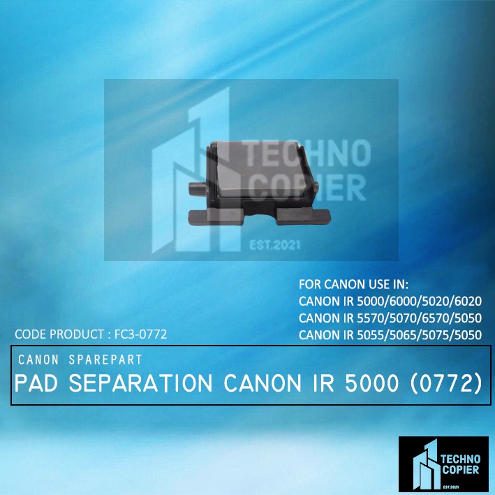 ADF PAD SEPARATION ADF UNIT CANON IR 5000 6000 5020 6020 FC3-0772-000