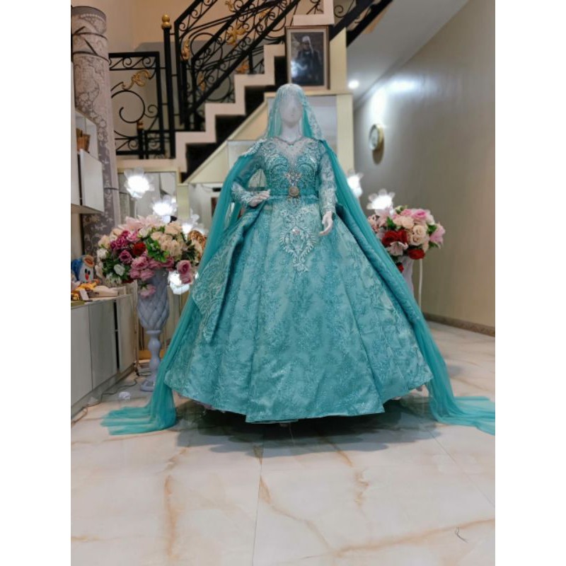 GAUN PENGANTIN MEWAH //GAUN BARBIE FULL PAYET MODERN//GAUN //KEBAYA