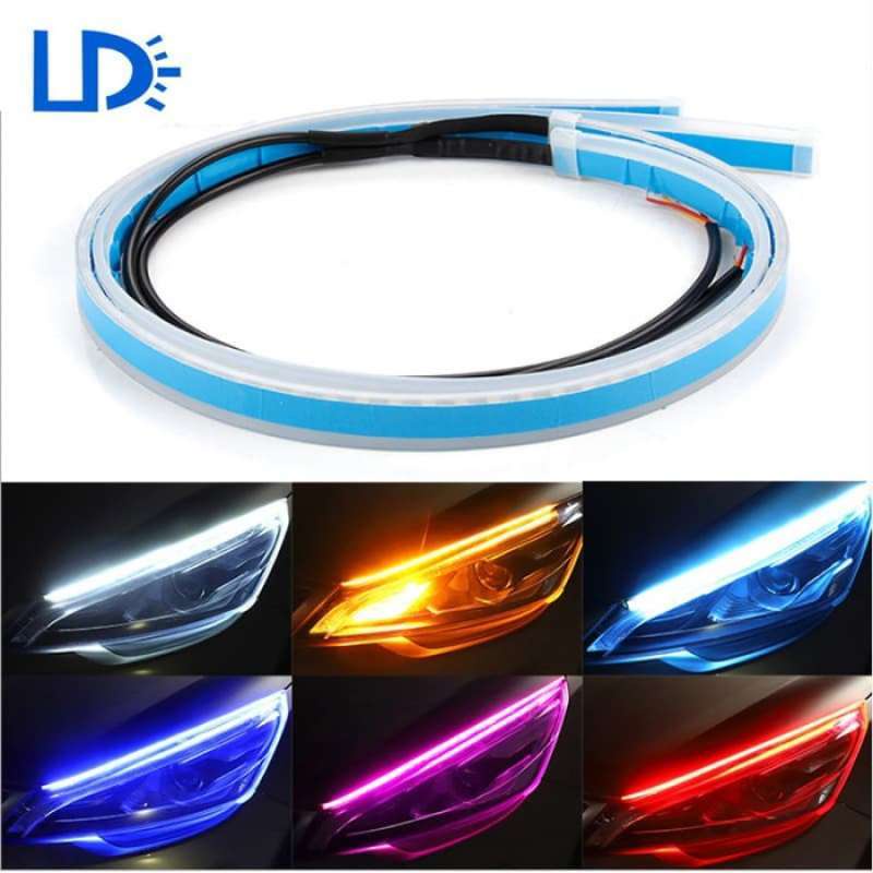 LAMPU ALIS LAMPU DRL FLEXIBLE LAMPU SEN SIGN SEPASANG ISI 2 PCS TEMPEL