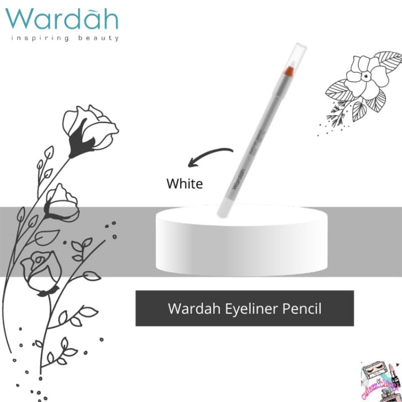 ☃Cutezz_Ching1☃Wardah Eyeliner Pencil Black / White