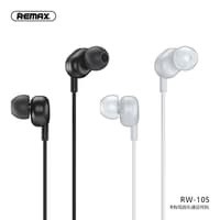 Remax RW-105 Wired Earphone For Calls And Music Original | Remax Wired Earphone RW-105