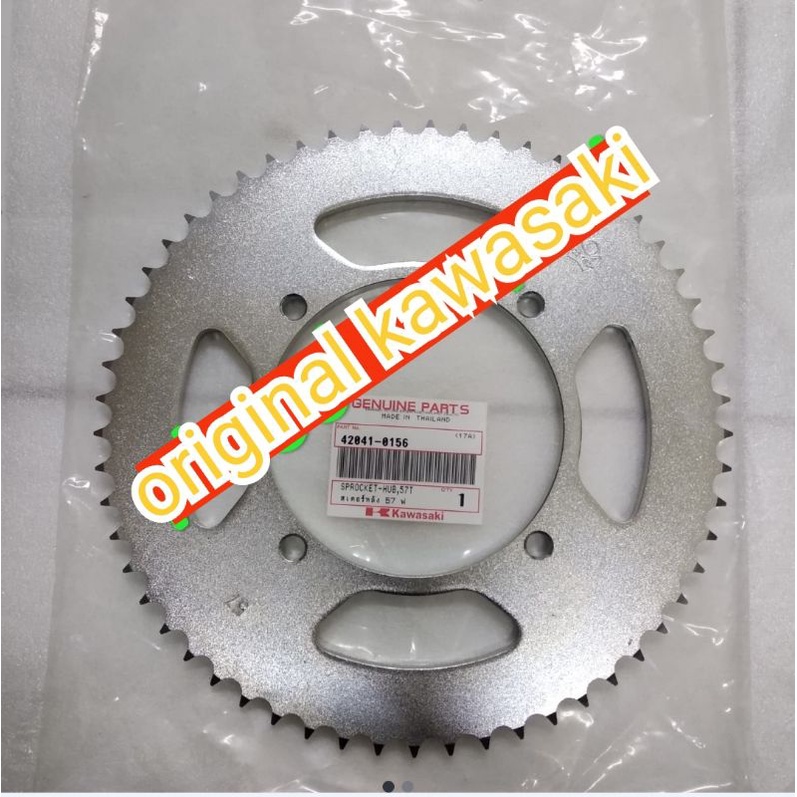 gir gear belakang KLX 140 Standar Mata 57T Original