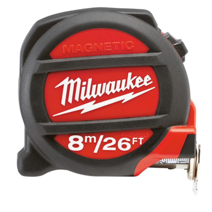 Terbaru Milwaukee Meteran Double Magnetic 8 M/26 Ft