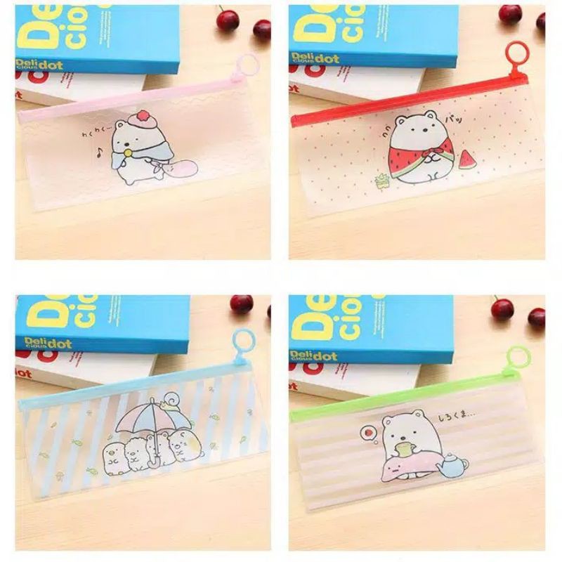 

Organizer Zipper ZIP200 Sumikko Gurasi Lucu Ziplock Kotak Pensil