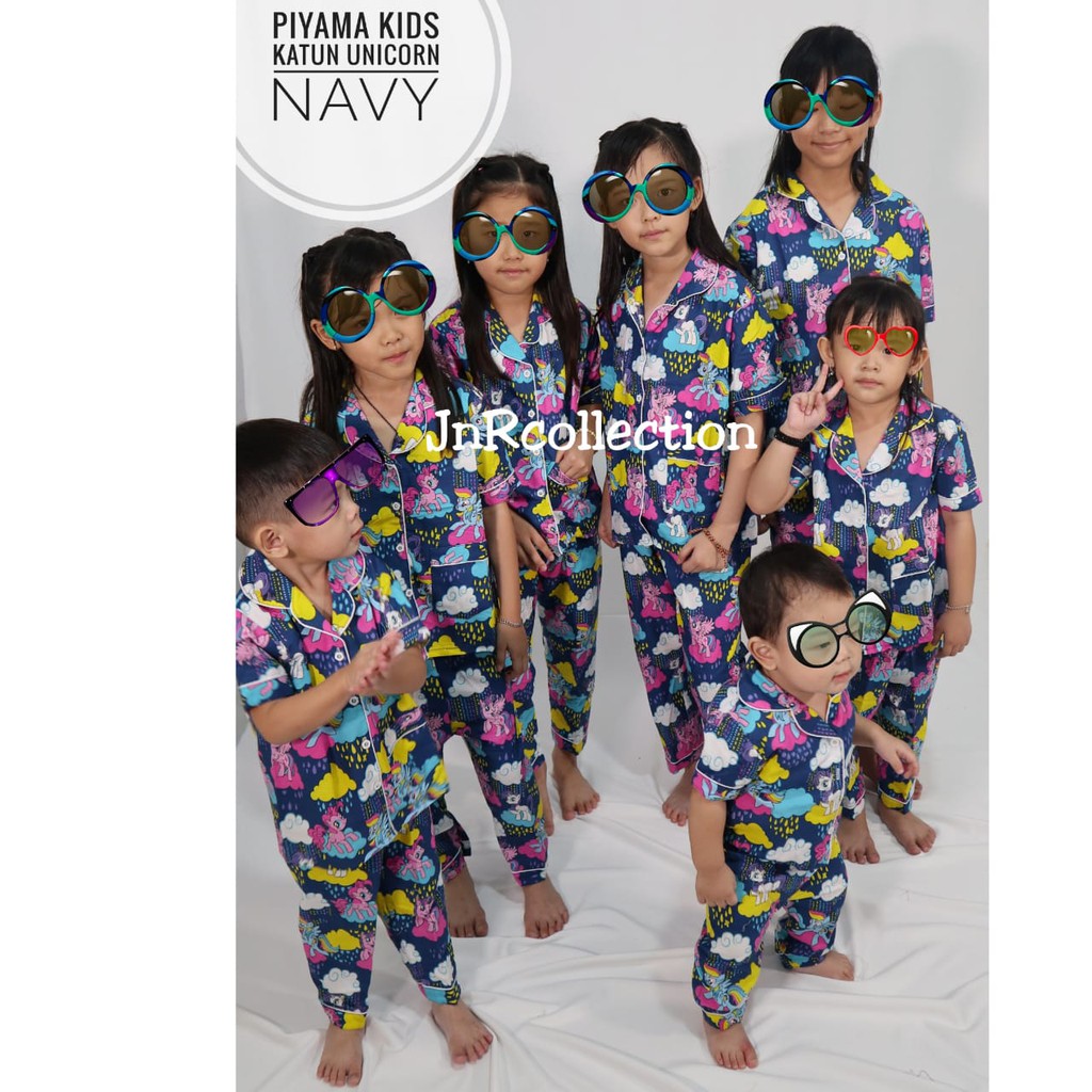 piyama couple ibu anak motif KD nevi