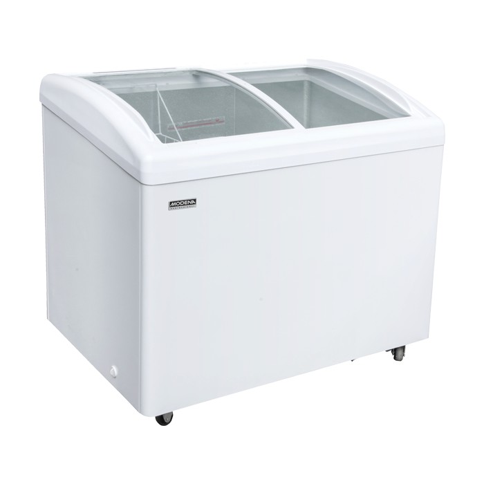 FREEZER MODENA SLIDING DOOR KACA MC 0335 300 Liter Garansi Resmi