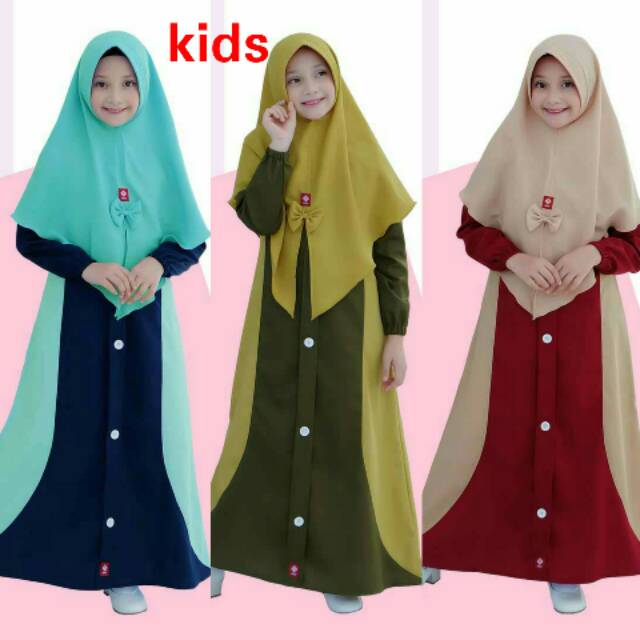 Gamis Aleena Kids-Gamis ANV- Gamis anak