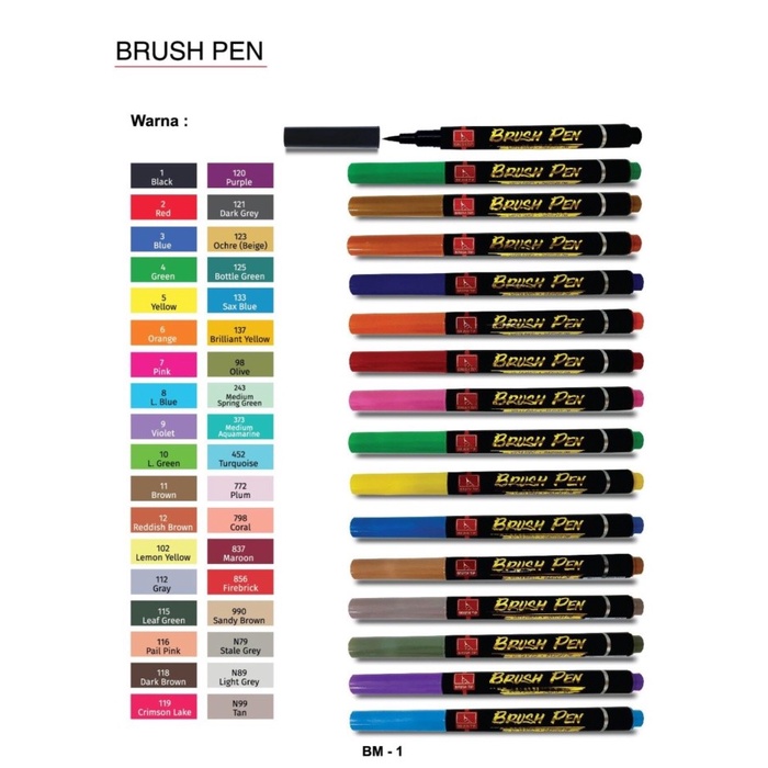 

Brush Pen Marker BM-1 SNOWMAN I