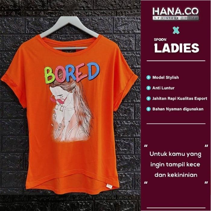 PJ234 ATASAN WANITA KOREA | BAJU WANITA | KAOS WANITA | Bored Orange 21