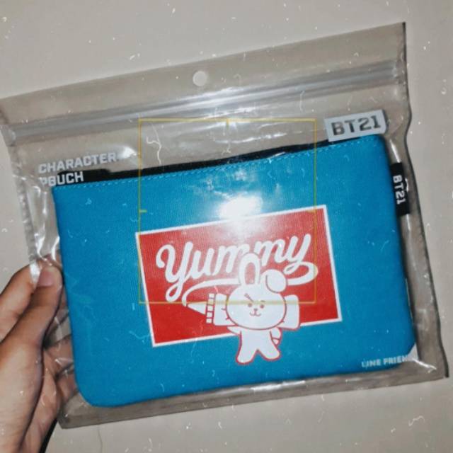 BTS BT21 character pouch official Cooky jungkook , pouch bts jungkook original , pouch bt21 official