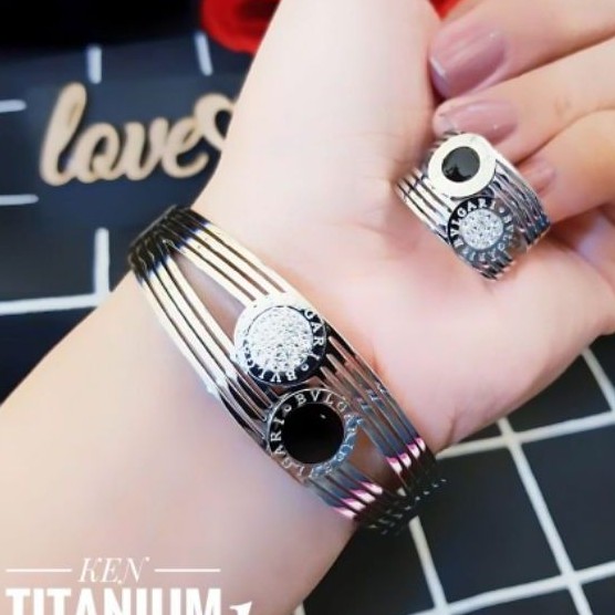 Titanium gelang dan cincin k2