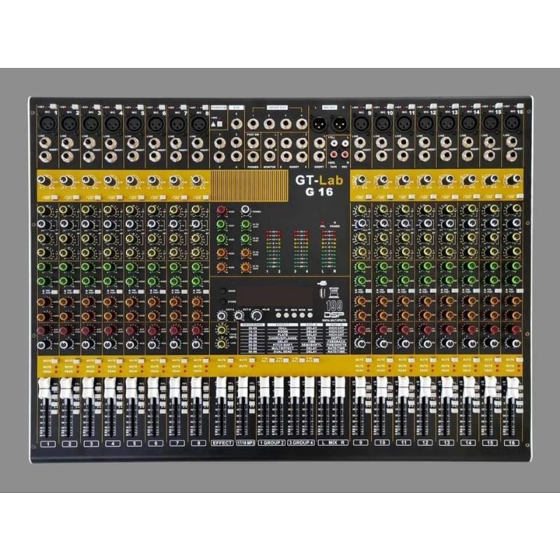 MIXER AUDIO GT LAB G16BL - 16 CHANNEL BY RDW PROFESIONAL