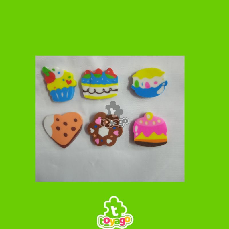 Penghapus Mini Cake isi -+ 200 pcs