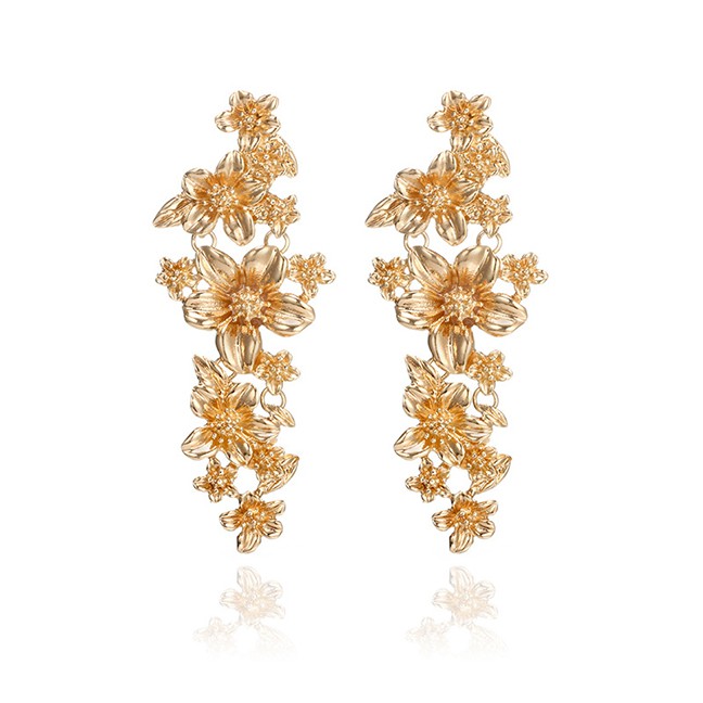 LRC Anting Tusuk Fashion Jasmine Flower Earrings F4810X