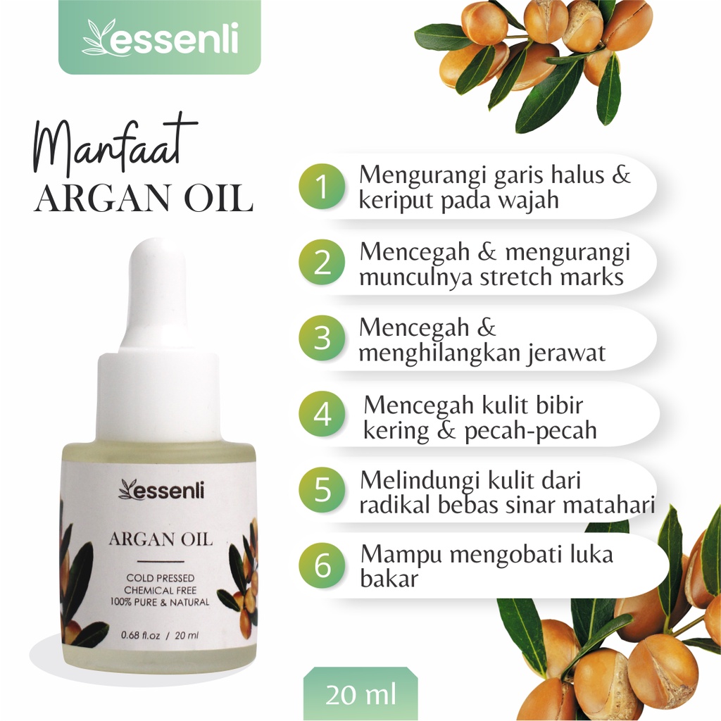 Pure Argan Oil Minyak Argan Murni / Face and Hair Oil / Serum Wajah