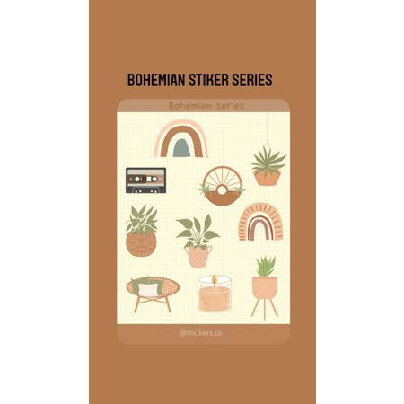 

stiker sheet bohemian series