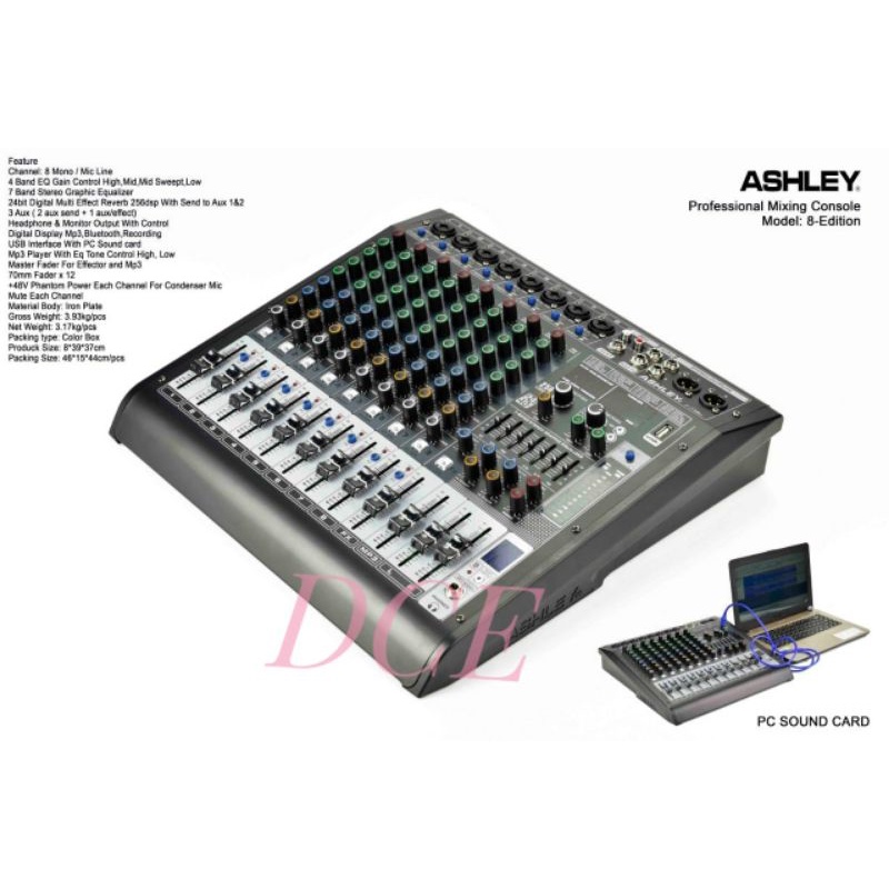 Mixer Audio ASHLEY 8EDITION 8 EDITION Original 8Channel