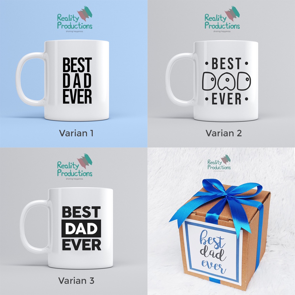 Mug Best Dad Ever Untuk Kado atau Hadiah Ayah atau Bapak