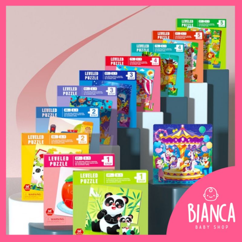 BIANCA - Puzzle Edukasi Jigsaw Level Tingkatan