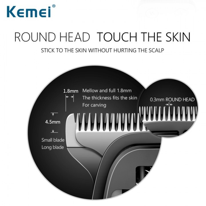 KEMEI KM-701 - Electric Professional Cutter Triple Knife Hair Clipper