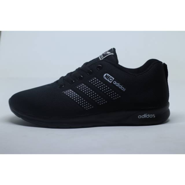  SEPATU  SEKOLAH  ADIDAS NEO FULL  HITAM  Shopee Indonesia