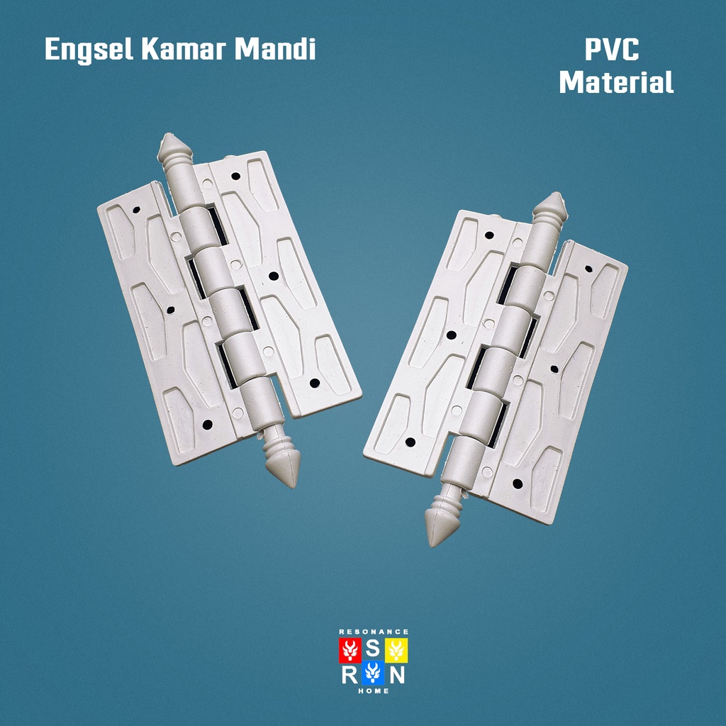 Engsel PVC Pintu Kamar Mandi 4&quot; / Engsel WC Toilet Tebal Resonance Home