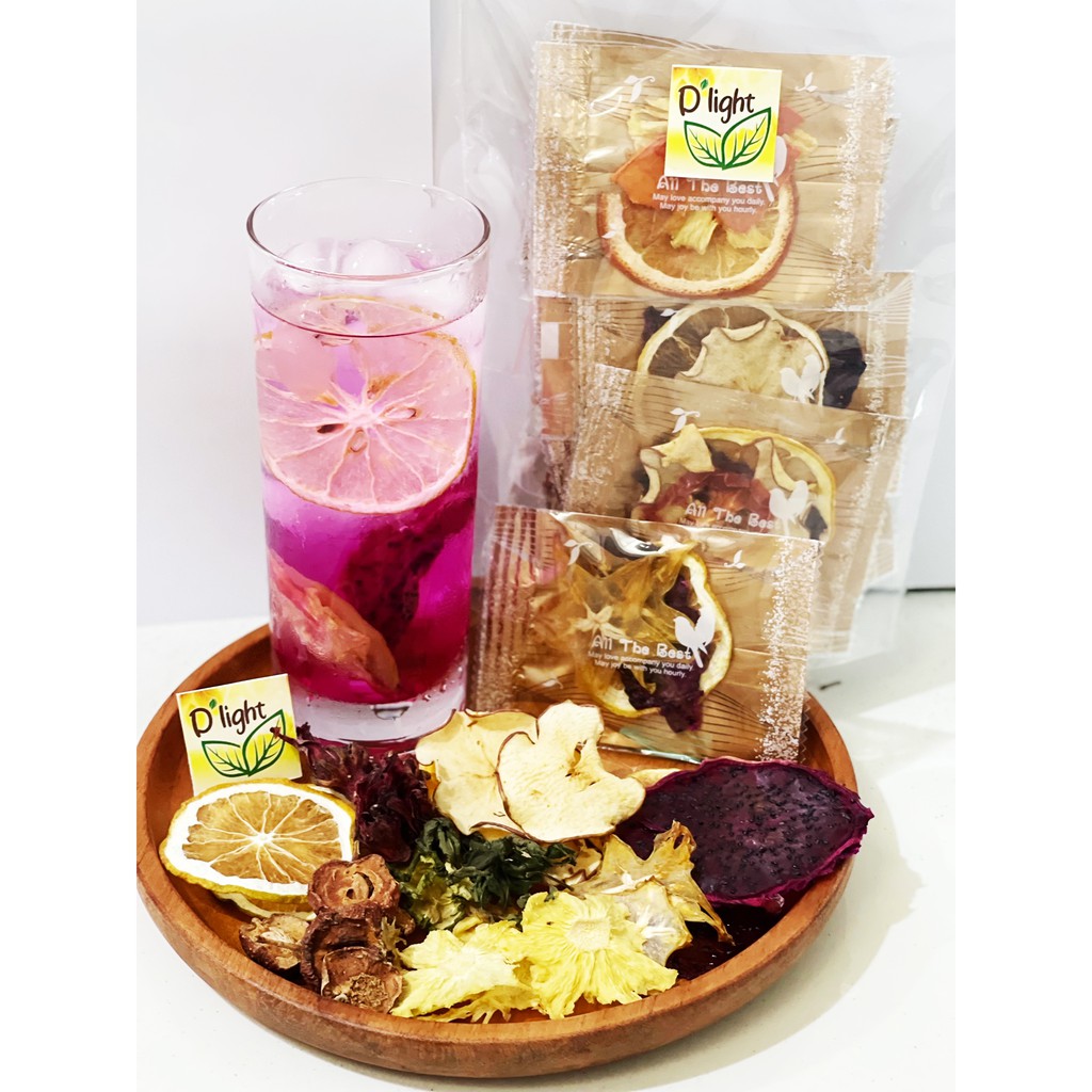 Infused water mix fruits 10 sachet - Buah kering dried fruit untuk diet teh buah kering