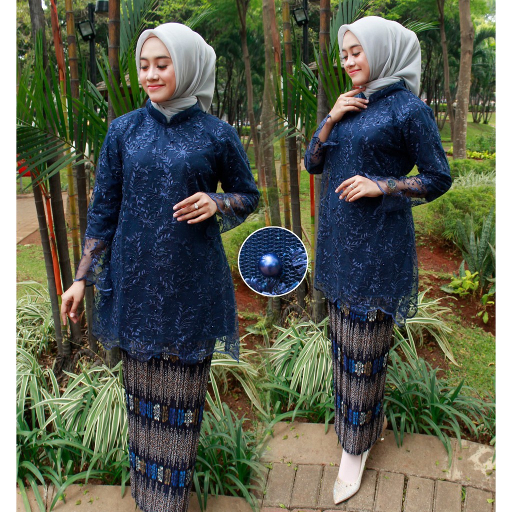 set kebaya tille shanghai berkualitas