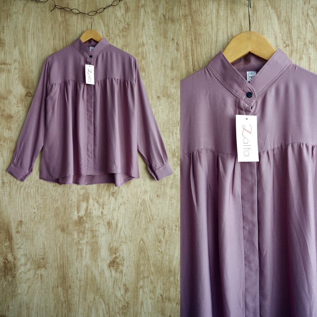 DANIA blouse by ZALFA OUTFIT / blouse polos / blouse wanita murah / blouse rayon-Softlylac (R.Twill)