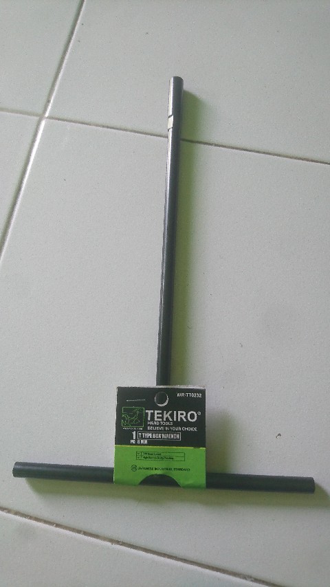 Tekiro Kunci T 8mm Hitam - T Type Wrench Sock 8 Mm